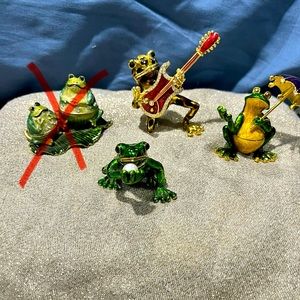 Frog Trinket Boxes